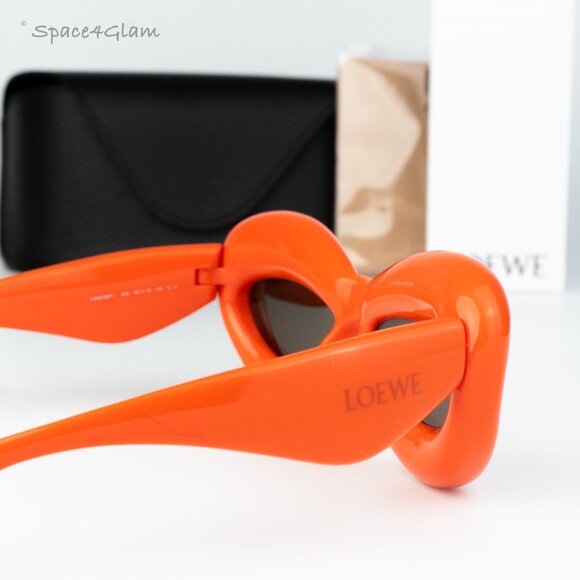 Loewe Women Sunglasses Orange Brown Cat Eye LW40097I INFLATED 42E NEW AUTHENTIC main image 7